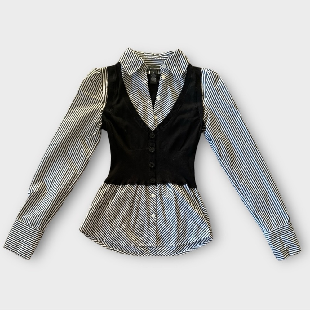 I.N.C silk top with vest women’s small